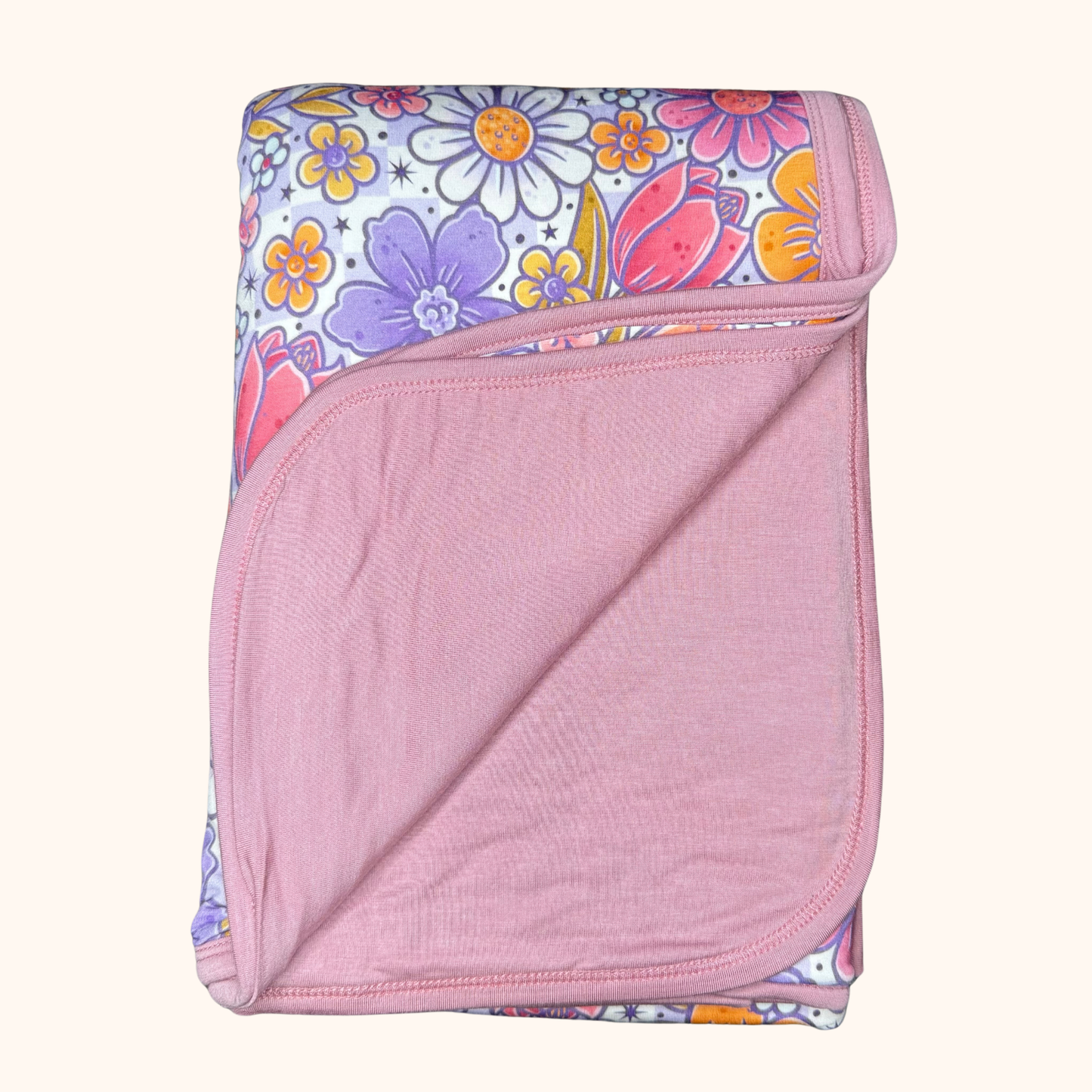 Lavender Bloom 3-Layer Bamboo Blanket