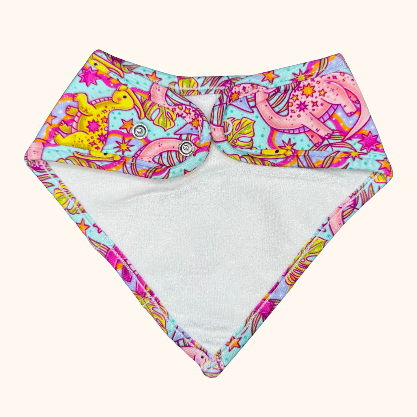 Cosmic Dino Bamboo Bandana Bib