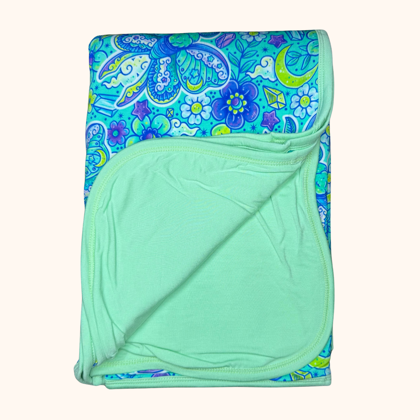 Moonlit Moths 3-Layer Bamboo Blanket