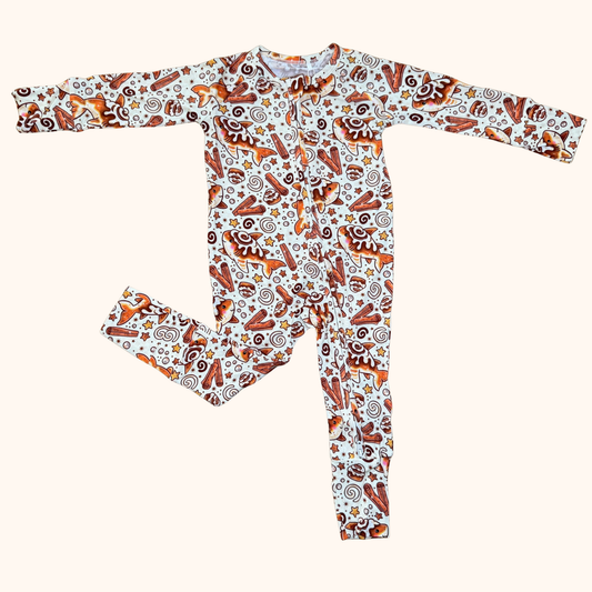Cinnamon Roll Sharks Convertible Bamboo Zippy