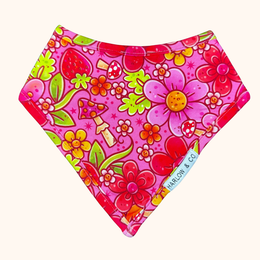 Berry Sweet Bamboo Bandana Bib