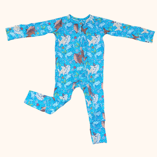 Ice Cream Sharks Convertible Bamboo Zippy