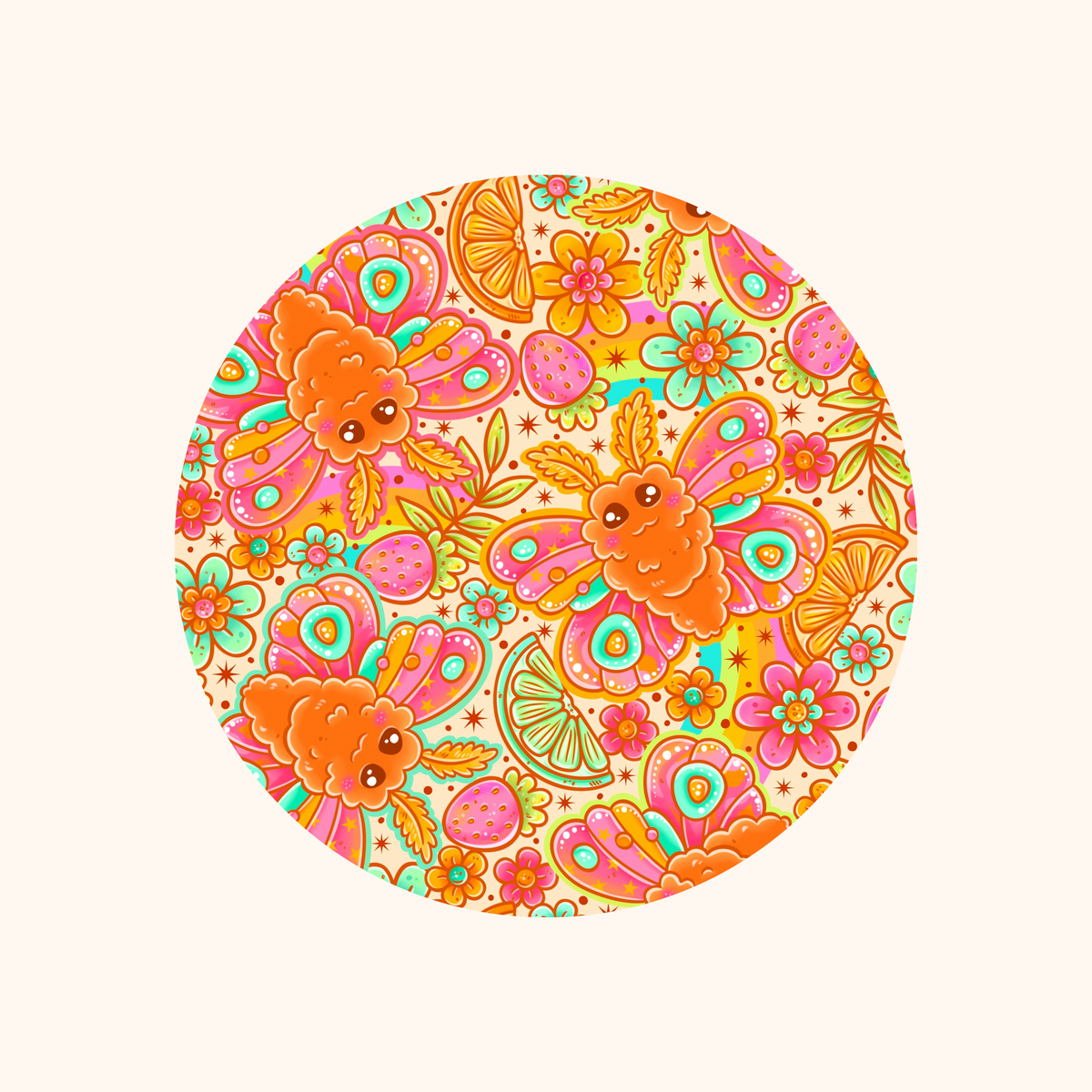 Moths & Wildflowers Convertible Bamboo Zippy