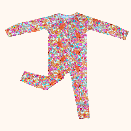 Moths & Wildflowers Convertible Bamboo Zippy